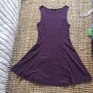 Sleeveless, purple dress